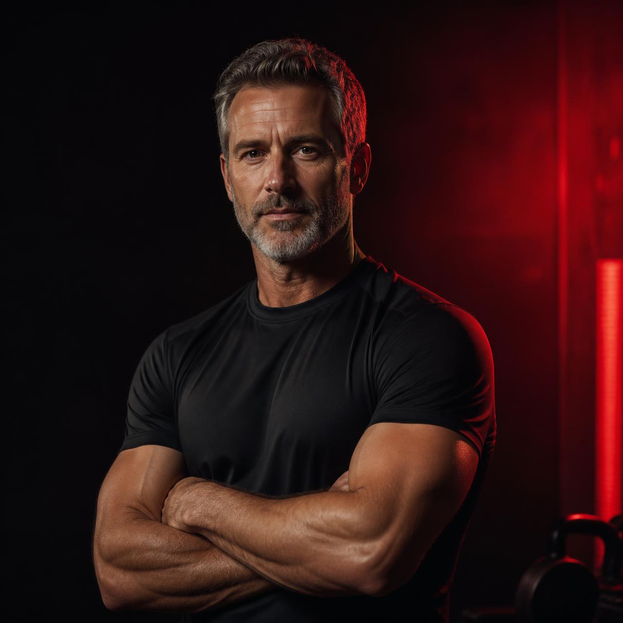 A strong, healthy man in his fifties